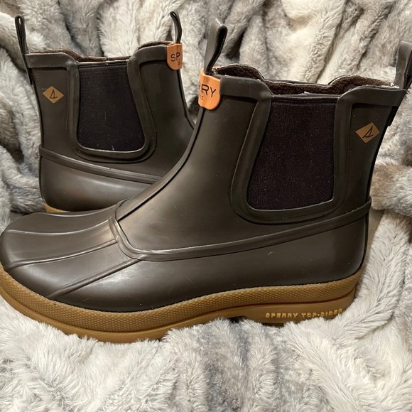Sperry Men's Cold Bay Chelsea Boot - Sz 8.5 Brown/Gum NWOT - Picture 3 of 10